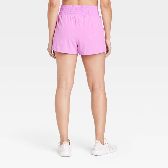 Small - Womens High-Rise Flex Shorts 3" - All In Motion - Purple - Picture 9 of 9